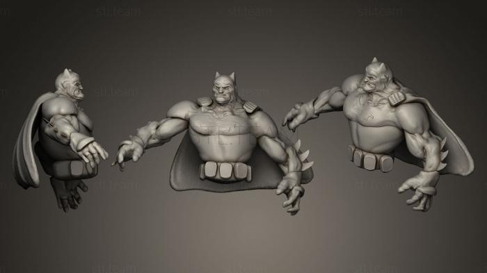 3D model Batman bust wip 2 (STL)